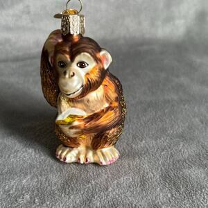 Old World Christmas Chimpanzee Ornament